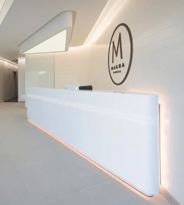 ذا وايت لإعمال الكوريان ( الرخام الصناعي ) لدينا أجود أنواع الكوريان والكومبكت